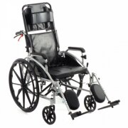 Кресло-коляска механическая MK-620 (46 см) (FS619GC) с санитарным устр-вом и тормозами для сопровожд