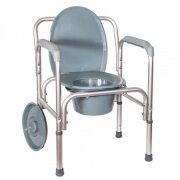 Кресло-туалет Amrus AMCB6804 облегченное со спинкой (AMCB93)