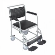 Кресло-каталка (кресло-туалет) складное на колесах с подпорками для ног VCWK2, VITEA CARE